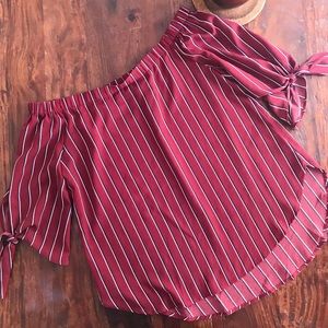 Garnet Off the Shoulder Blouse